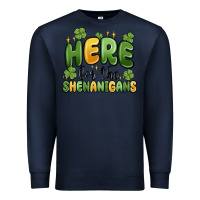 Navy here for the shenanigans Premium Sweatshirt - MaliasSmallBusiness