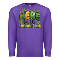 Purple here for the shenanigans Premium Sweatshirt - MaliasSmallBusiness
