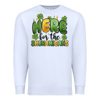 White here for the shenanigans Premium Sweatshirt - MaliasSmallBusiness