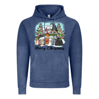 Vintage Denim merry christmas gnomes Vintage Hoodie - Zillion Design Studio