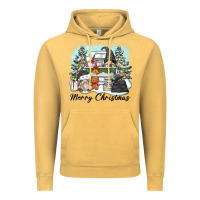 Vintage Mustard merry christmas gnomes Vintage Hoodie - Zillion Design Studio
