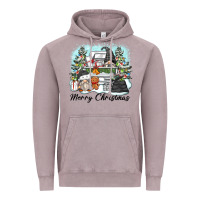 Vintage Zinc merry christmas gnomes Vintage Hoodie - Zillion Design Studio