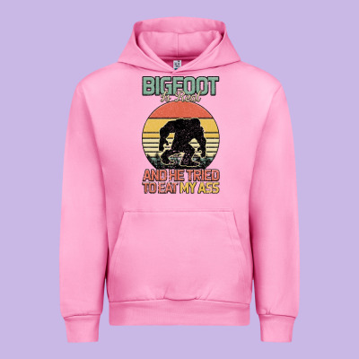 Bigfoot Is Real And He Tried To Eat My Ass Urban Hoodie Designed By Bettercallsaul