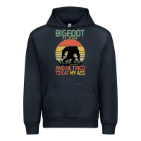 Navy Bigfoot is real and he tried to eat my ass Urban Hoodie - Bettercallsaul