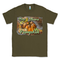 Army Green hey there pumpkin Classic Tee - BundleAndBundleShop