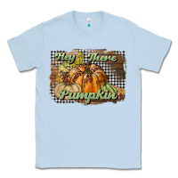 Dusty Blue hey there pumpkin Classic Tee - BundleAndBundleShop