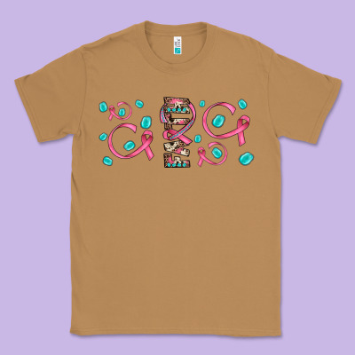 Faith Ribbon Gemstone Classic Tee Designed By Jahusdesignshop