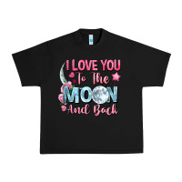 Black i love you to the moon and back Urban Heavy Tee - FaDigitalArtStudio