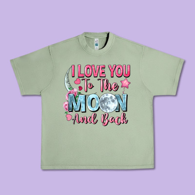 I Love You To The Moon And Back Urban Heavy Tee Designed By Fadigitalartstudio