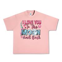 Salmon i love you to the moon and back Urban Heavy Tee - FaDigitalArtStudio