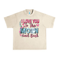 Sandshell i love you to the moon and back Urban Heavy Tee - FaDigitalArtStudio