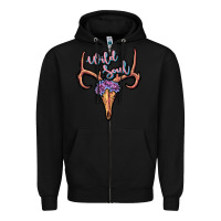 Black wild soul Zipper Hoodie - JahusDesignShop