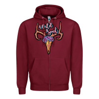 Burgundy wild soul Zipper Hoodie - JahusDesignShop