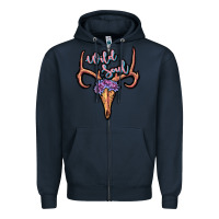 Navy wild soul Zipper Hoodie - JahusDesignShop