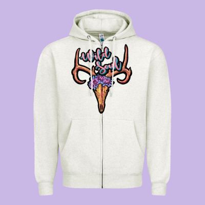Wild Soul Zipper Hoodie Designed By Jahusdesignshop