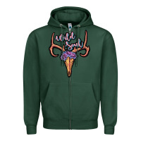 Sports Green wild soul Zipper Hoodie - JahusDesignShop