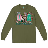 Army Green qma qualified medical aide Long Sleeve Tee - AdoDesignShop