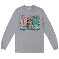 Heather Grey qma qualified medical aide Long Sleeve Tee - AdoDesignShop