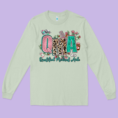 Qma Qualified Medical Aide Long Sleeve Tee Designed By Adodesignshop