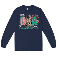 Navy qma qualified medical aide Long Sleeve Tee - AdoDesignShop