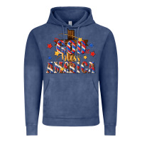 Vintage Denim god bless america Vintage Hoodie - texasbilliewilder