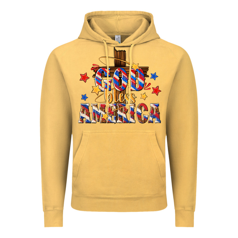 God Bless America Vintage Hoodie by texasbilliewilder | Teevron
