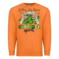 Carrot rolling up some shamrock spirit Premium Sweatshirt - MaliasSmallBusiness