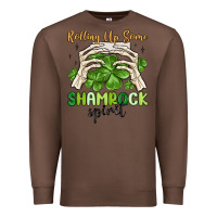 Chestnut rolling up some shamrock spirit Premium Sweatshirt - MaliasSmallBusiness