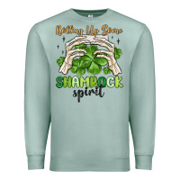Seafoam rolling up some shamrock spirit Premium Sweatshirt - MaliasSmallBusiness