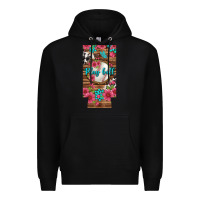 Black Play Ball Baseball With Pink Flowers 12 Oz Slim Can Cooler Premium Hoodie - BundleAndBundleShop