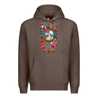 Coffee Play Ball Baseball With Pink Flowers 12 Oz Slim Can Cooler Premium Hoodie - BundleAndBundleShop