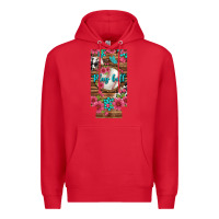 Red Play Ball Baseball With Pink Flowers 12 Oz Slim Can Cooler Premium Hoodie - BundleAndBundleShop