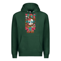 Sports Green Play Ball Baseball With Pink Flowers 12 Oz Slim Can Cooler Premium Hoodie - BundleAndBundleShop