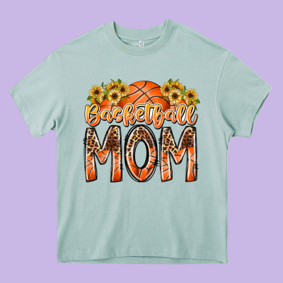 Basketball Mom Heavy Core Tee Designed By Racoondesign