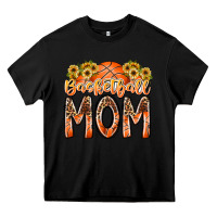 Black basketball mom Heavy Core Tee - RacoonDesign