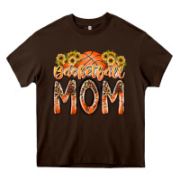 Chocolate Brown basketball mom Heavy Core Tee - RacoonDesign