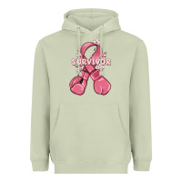 Matcha survivor breast cancer with boxing gloves Heavyweight Hoodie - MaliasSmallBusiness