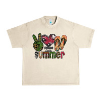 Sandshell peace love summer Urban Heavy Tee - SublimationCraftShop