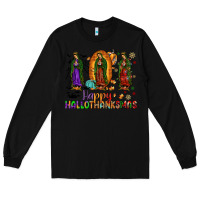 Black our lady of guadalupe happy hallothanksmas Long Sleeve Tee - JahusDesignShop