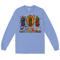 Colony Blue our lady of guadalupe happy hallothanksmas Long Sleeve Tee - JahusDesignShop