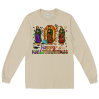 Mushroom our lady of guadalupe happy hallothanksmas Long Sleeve Tee - JahusDesignShop