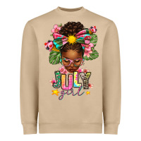Mushroom july girl afro woman summer Heavyweight Sweatshirt - texasbilliewilder