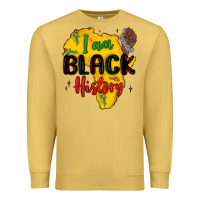Antique Gold i am black history Premium Sweatshirt - MaliasSmallBusiness