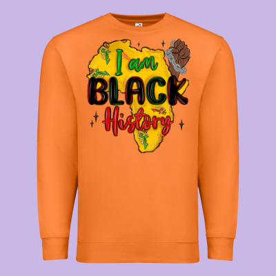I Am Black History Premium Sweatshirt Designed By Maliassmallbusiness