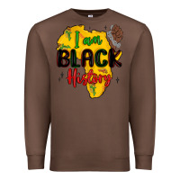 Chestnut i am black history Premium Sweatshirt - MaliasSmallBusiness