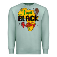 Seafoam i am black history Premium Sweatshirt - MaliasSmallBusiness