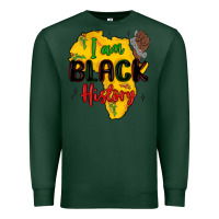Sports Green i am black history Premium Sweatshirt - MaliasSmallBusiness