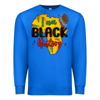 True Royal i am black history Premium Sweatshirt - MaliasSmallBusiness