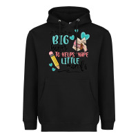 Black it takes a big hearts to helps shape little minds Heavyweight Hoodie - MaliasSmallBusiness