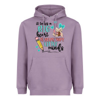 Lavender it takes a big hearts to helps shape little minds Heavyweight Hoodie - MaliasSmallBusiness